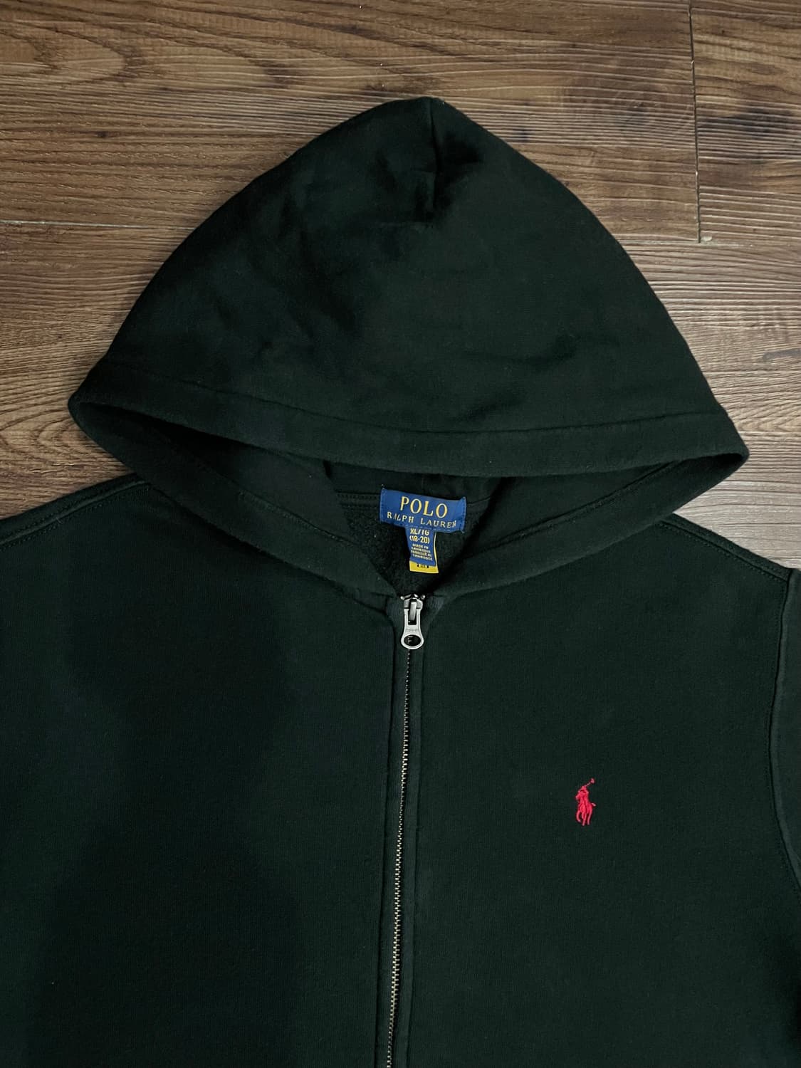 폴로 랄프로렌 블랙 후드집업 상품이미지2