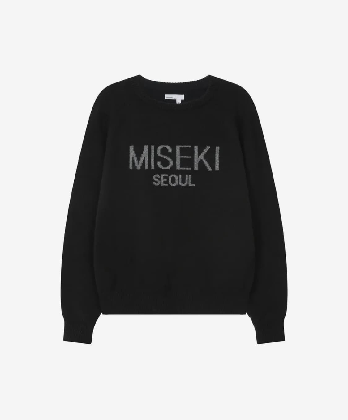 미세키서울 로고 니트 블랙 상품이미지1