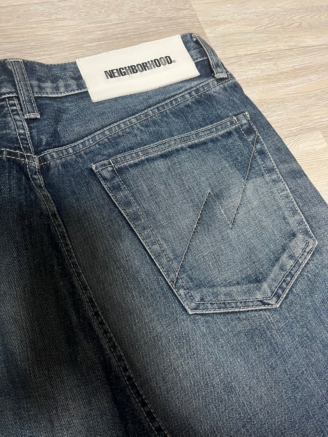 네이버후드 워시드 데님 dp basic 인디고 상품이미지6