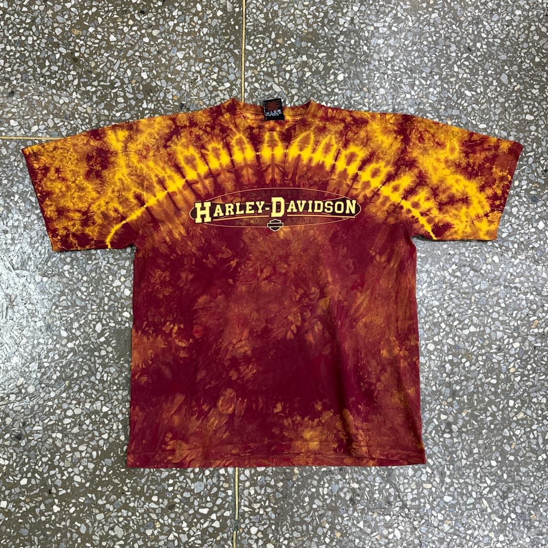 00s USA 할리데이비슨 타이다이 싱글스티치 티셔츠 L 상품이미지1