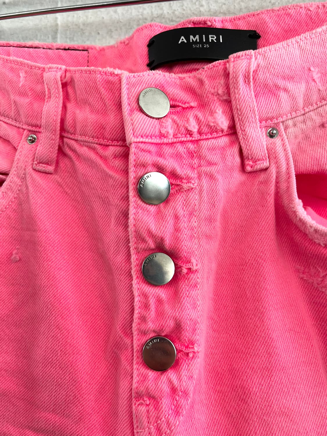 아미리 디스트레스드 핑크 진 상품이미지3