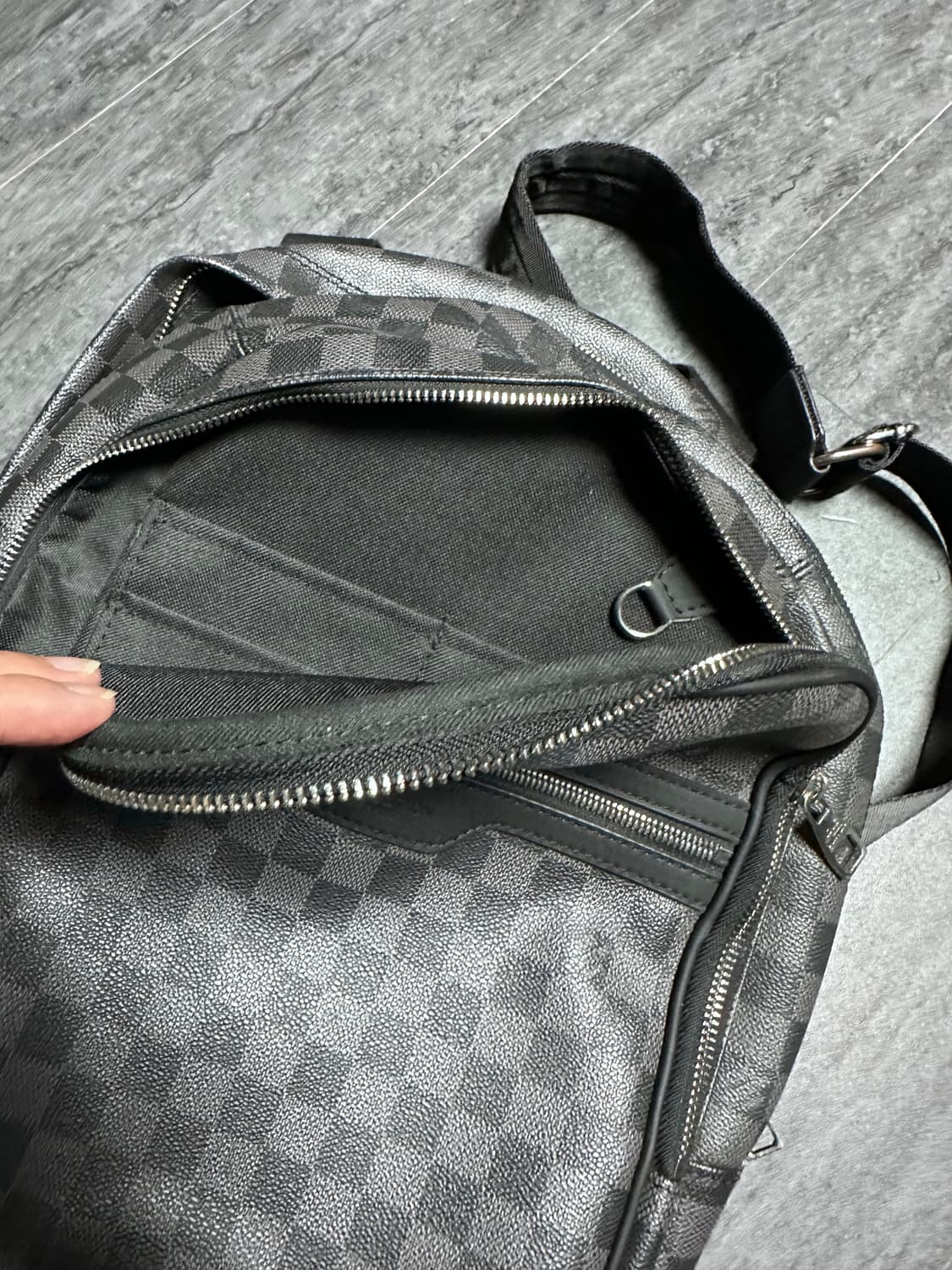 그래이+블랙 백팩(남녀공용) 상품이미지3