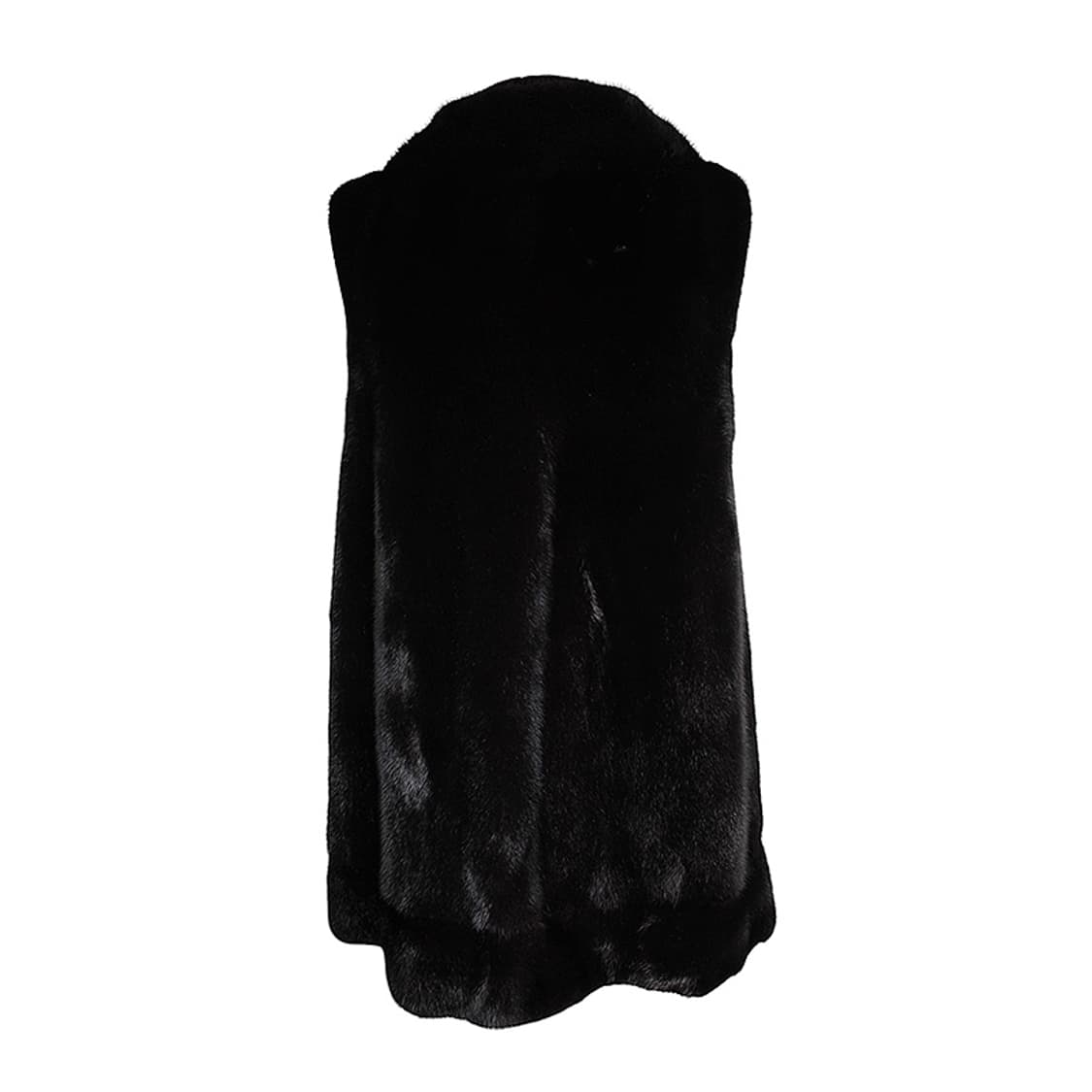 성진 블랙 밍크 퍼 롱 베스트 66 상품이미지2