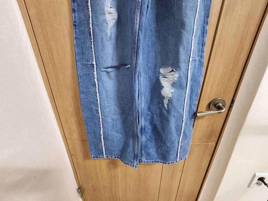 (XS)여성 YCH 와이드 데님 팬츠 청바지 상품이미지5