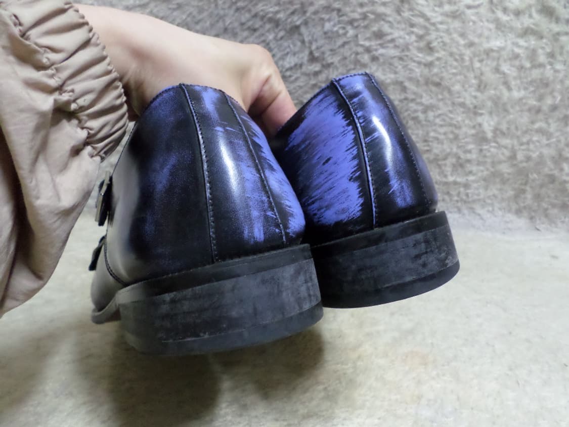 260 블루블랙 더블몽크 구두 로퍼 신발  상품이미지4