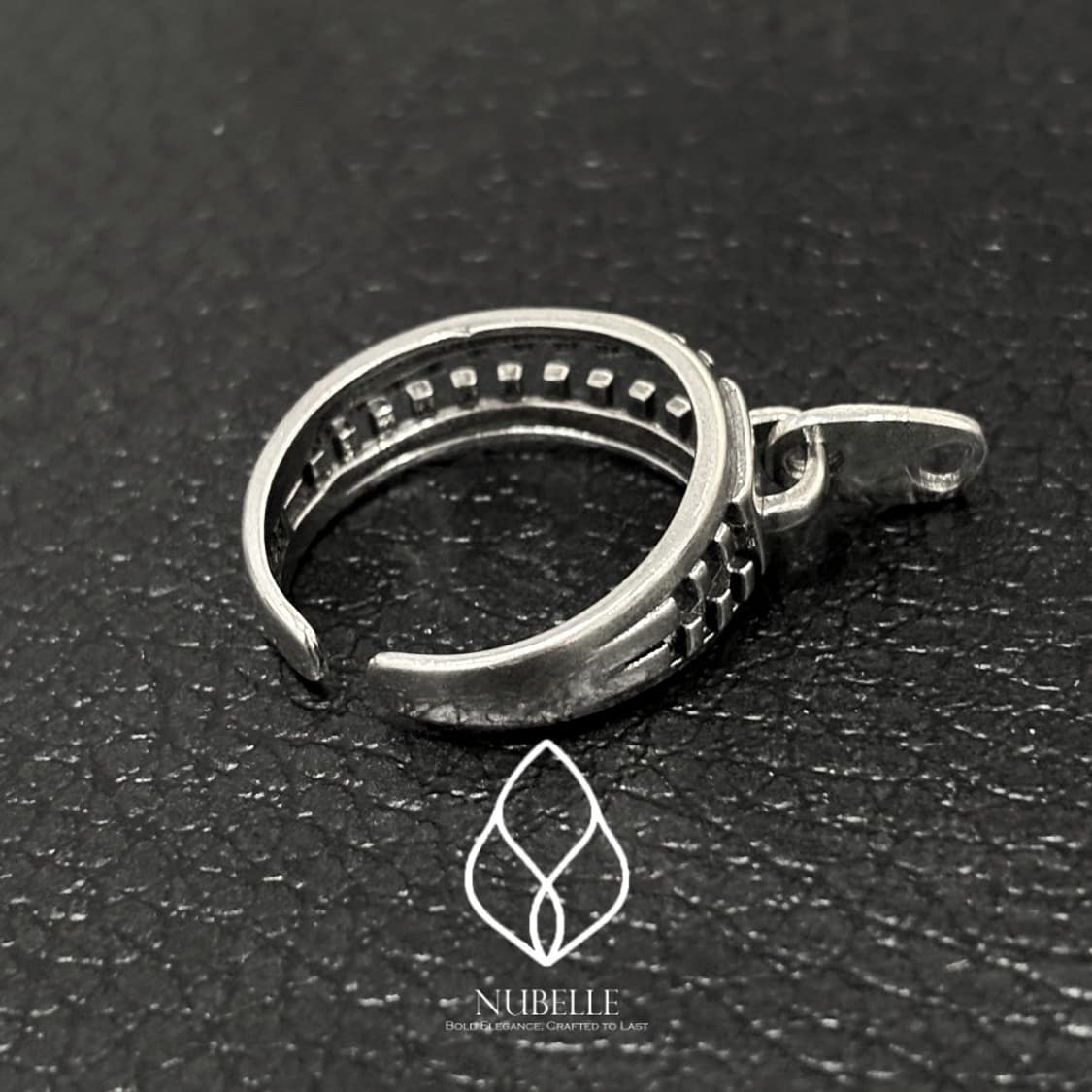 🌗 Antique zip detail ring / 925실버 지퍼 반지 상품이미지7