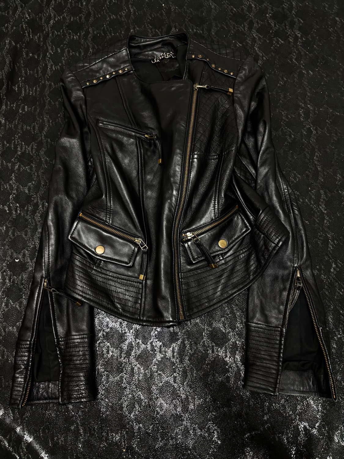 “Vintage”00’s RockChic Studded Sheepskin 상품이미지5