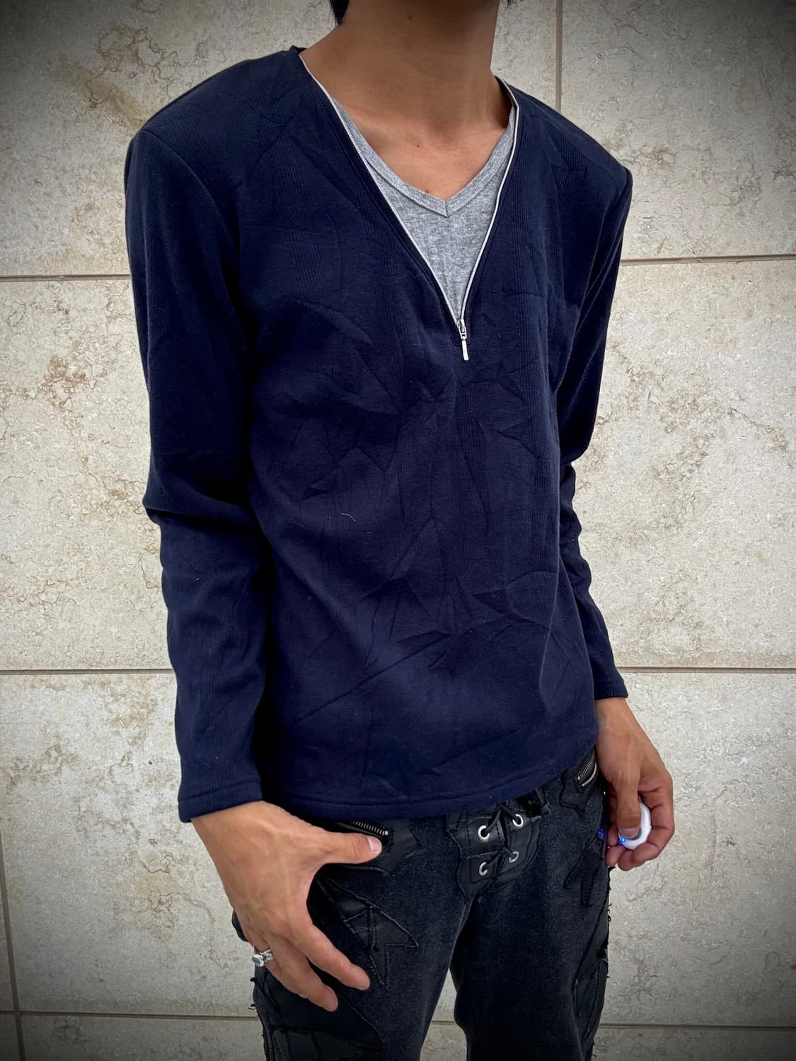“Vintage”Navy Minimal Mood Grey Layered  상품이미지7