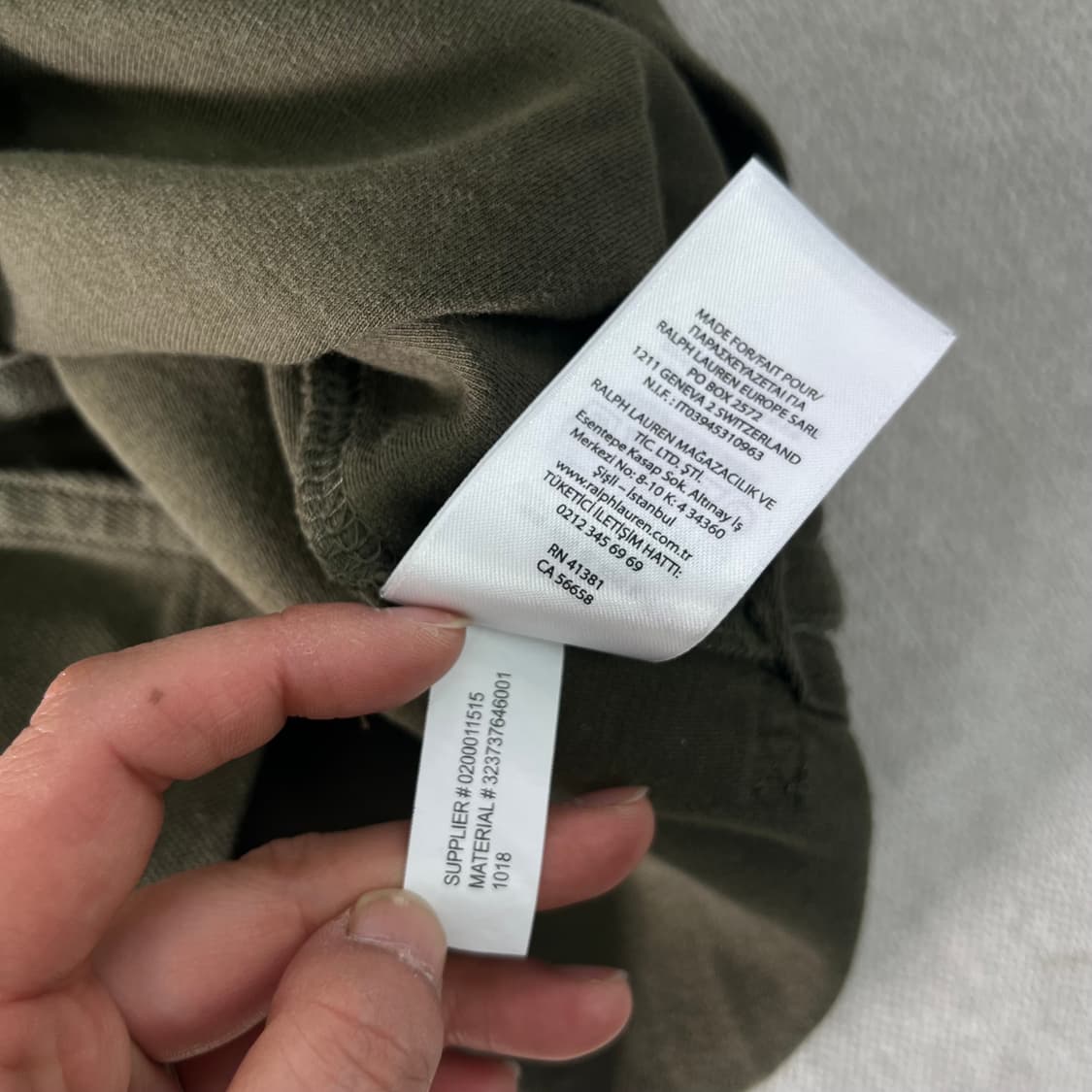 95 폴로랄프로렌 신형 성조기 카키 럭비티  상품이미지7