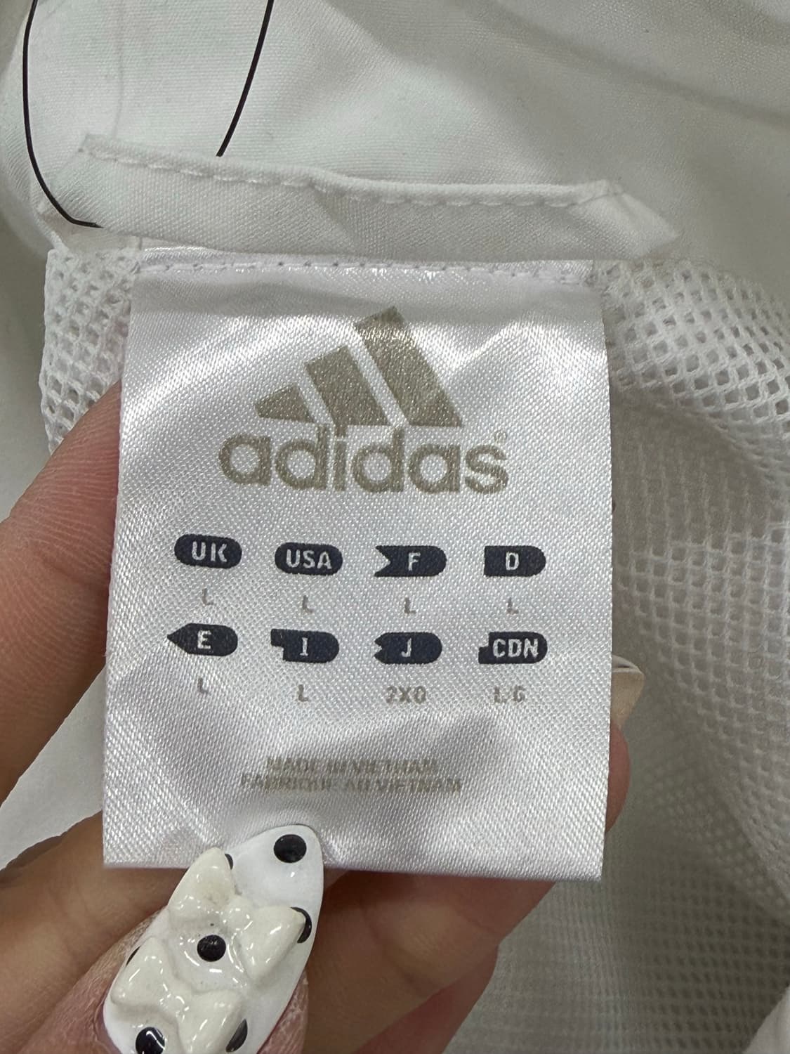 아디다스 화이트 바람막이 상품이미지5