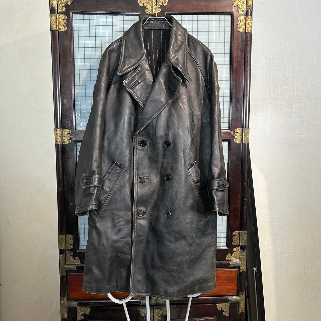 1960s french leather coat 상품이미지3