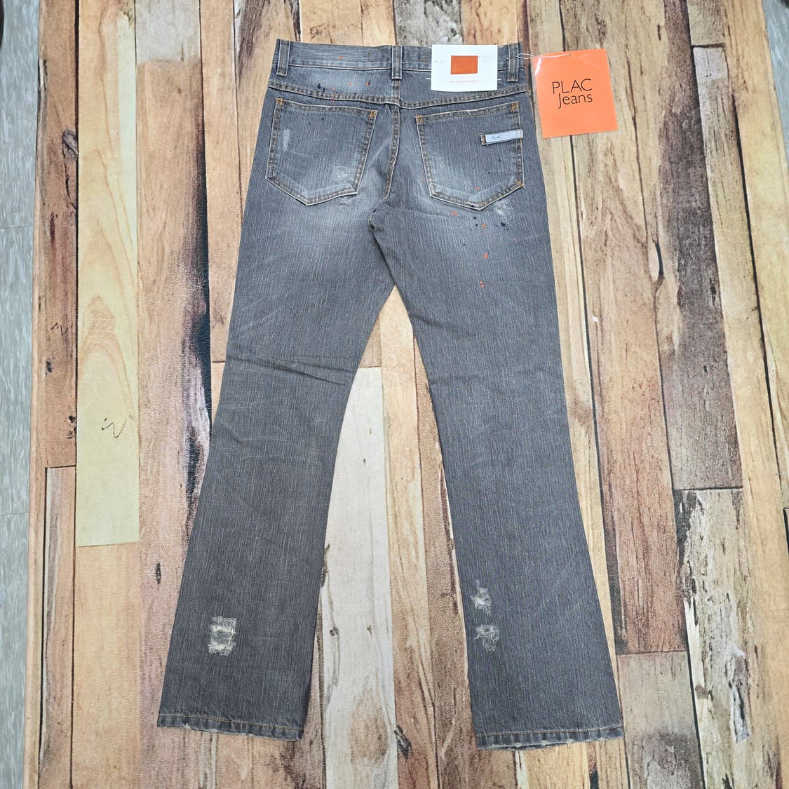 00s 데드스탁 플랙진 디스트레스드 크러쉬드, 페인틸 데님 33 상품이미지5