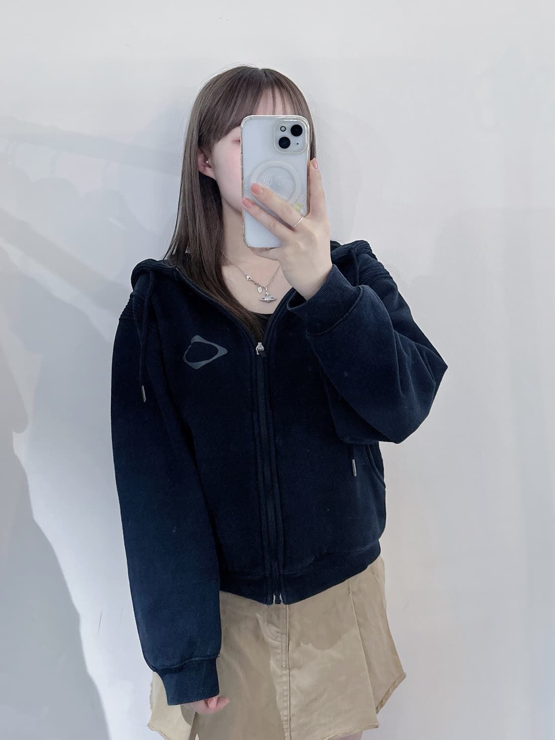 미스치프 와플 후드집업 상품이미지2