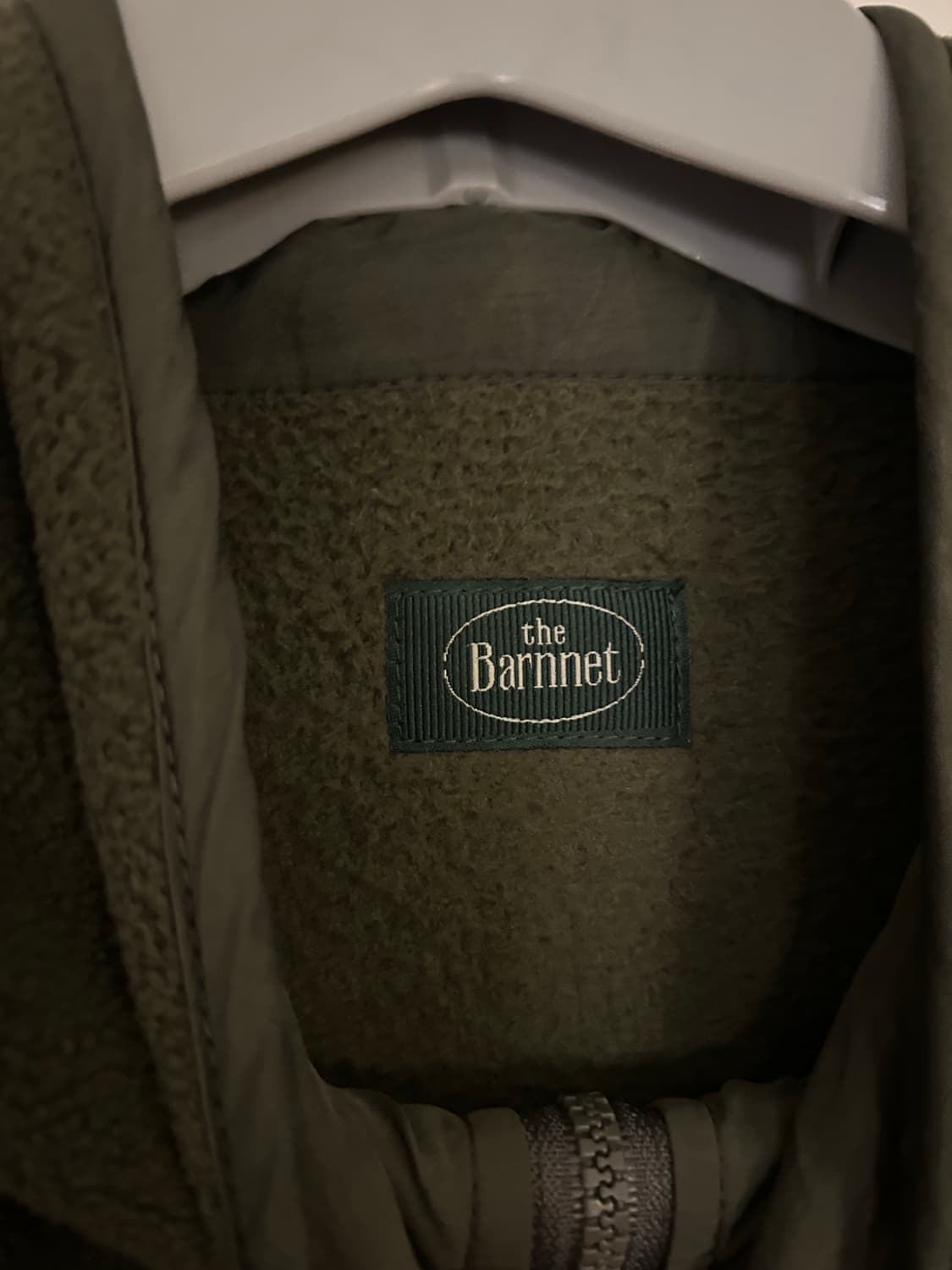 더바넷 하프집업 후리스 카키 상품이미지3