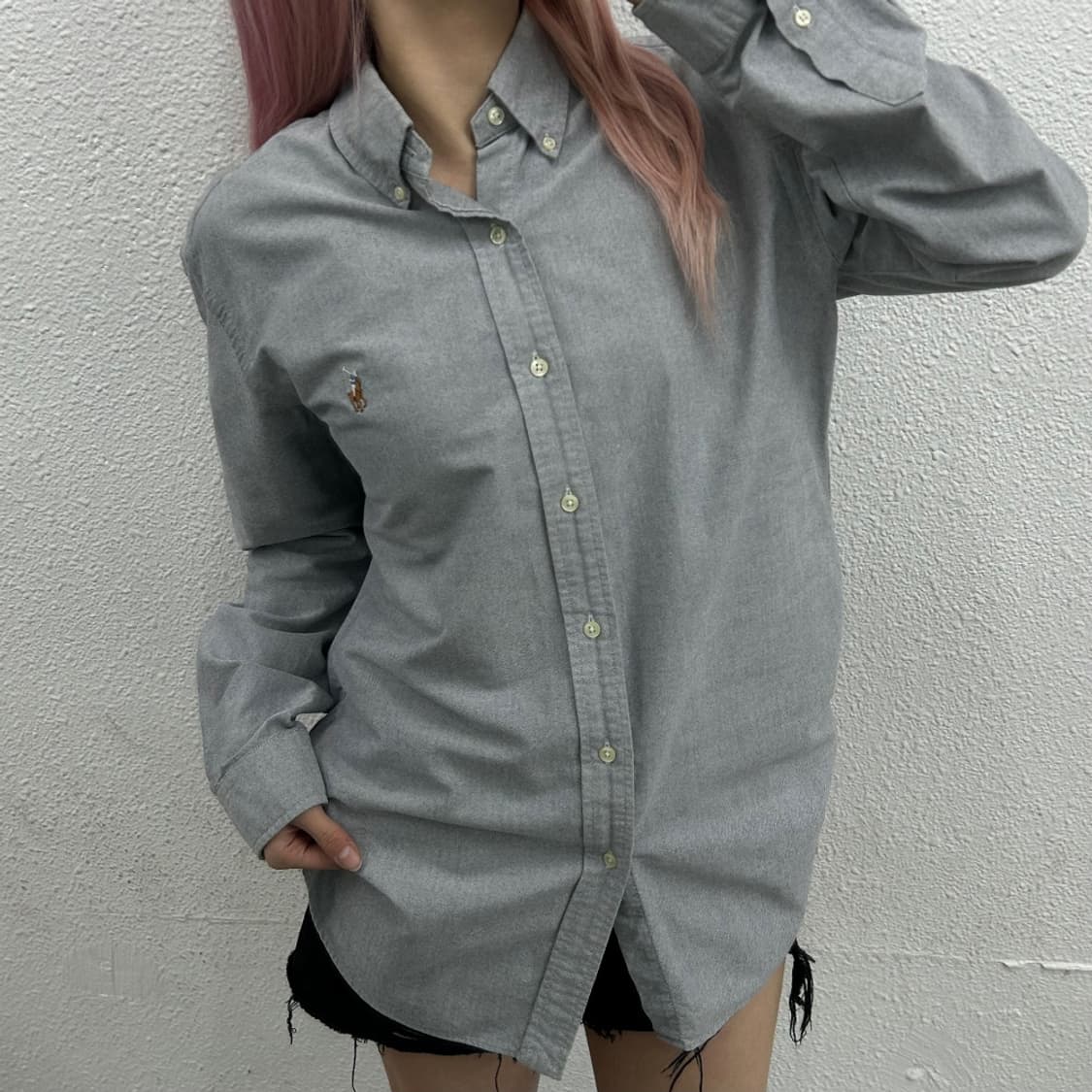 폴로 랄프로렌 옥스포드 그레이 셔츠 L 상품이미지1