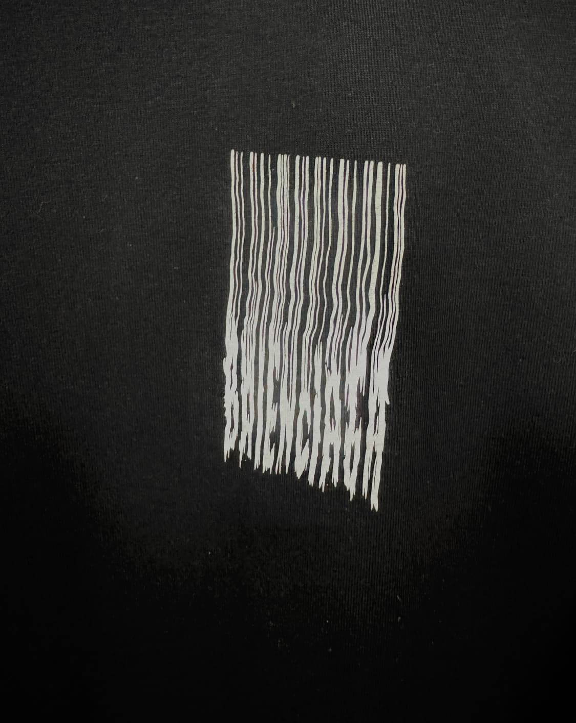 BALENCIAGA 발렌시아가 바코드 로고 오버사이즈 티셔츠 M 상품이미지4