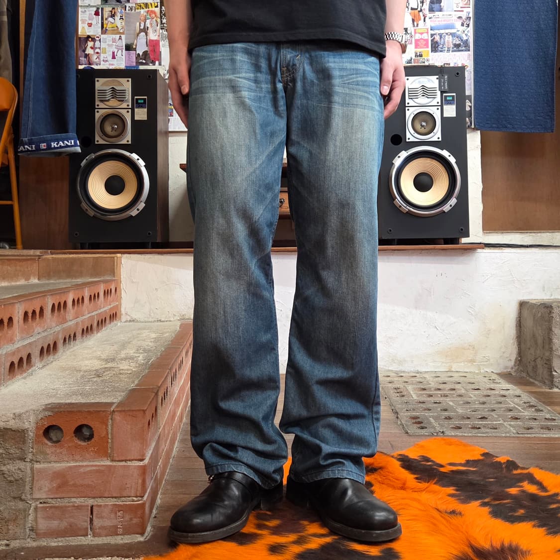 리바이스 512 중청 워싱 데님 팬츠 상품이미지1