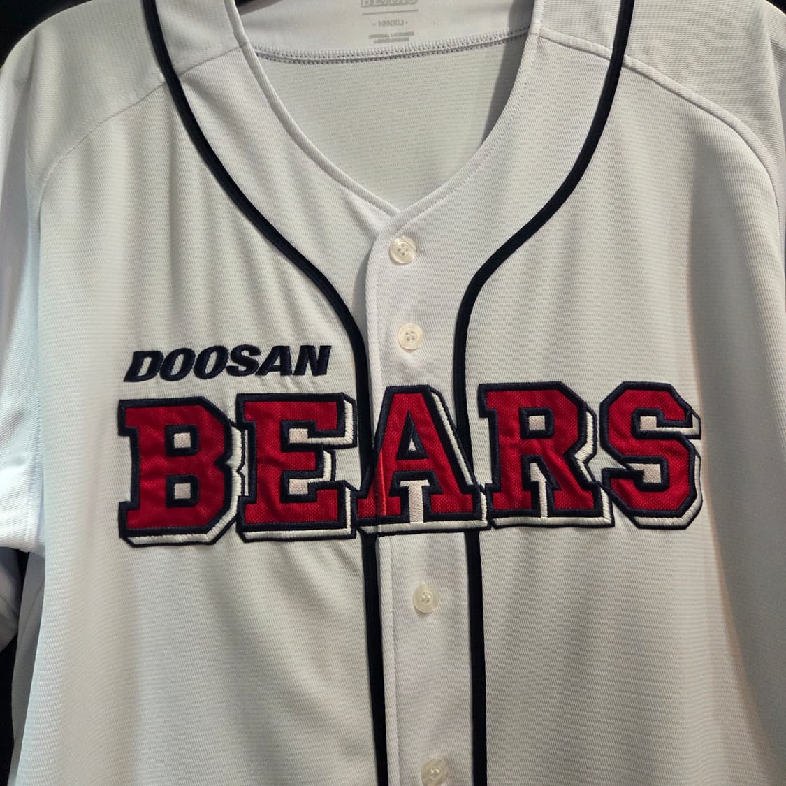 두산 베어스 공식 레플리카 홈 유니폼 노마킹 상품이미지3