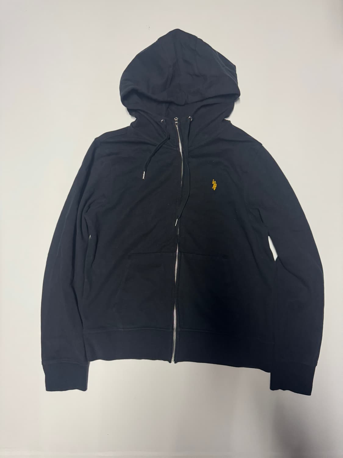 여성 US 폴로 22년도 옐로우 포니 후드집업 M 블랙 상품이미지1