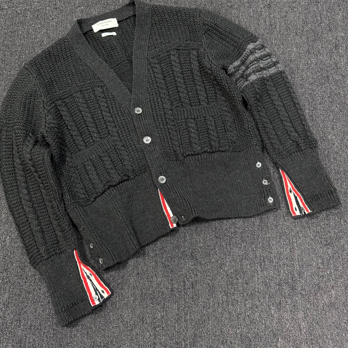 톰브라운 아란 케이블 니트 가디건 3사이즈  상품이미지3