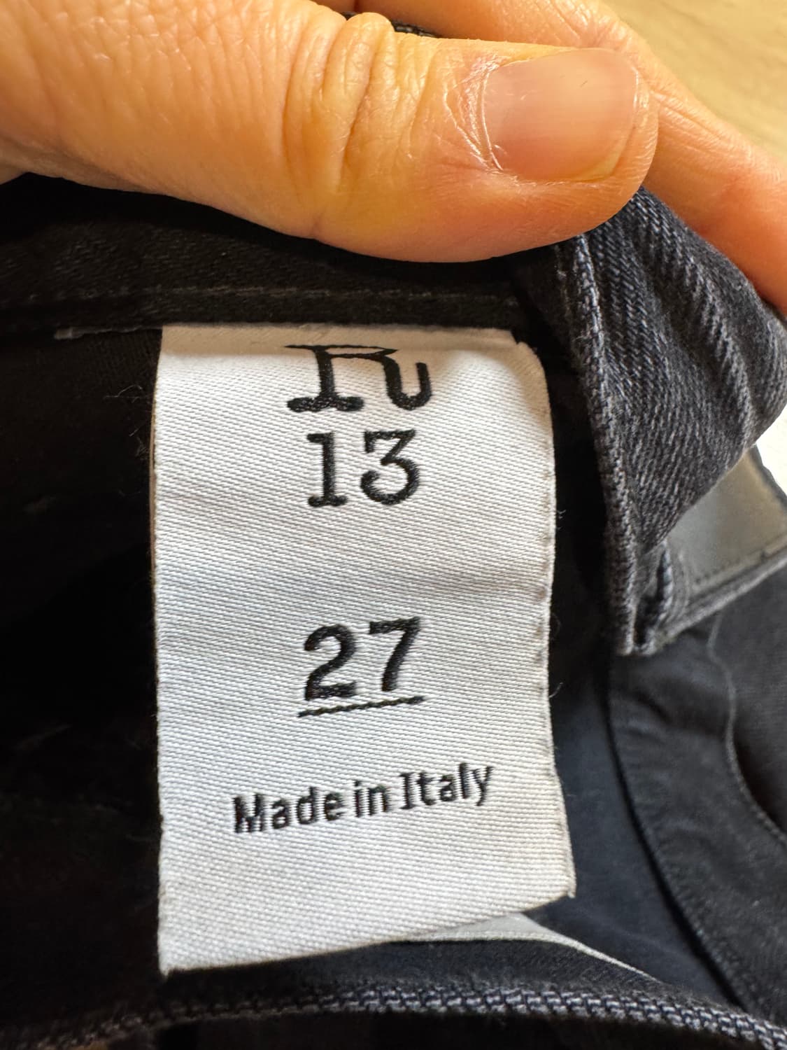 R13 다르시 미드라이즈 크롭드 진  상품이미지8