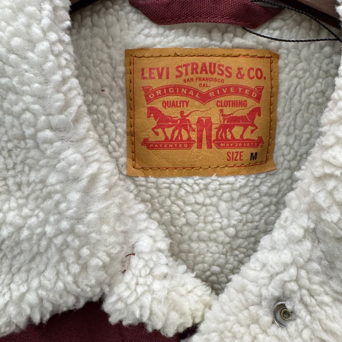 리바이스 타입 3 쉐르파 트러커 자켓 레드 상품이미지6