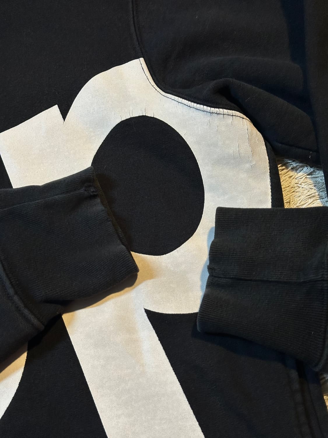 15FW 슈프림 SUPREME 하프집업 맨투맨 블랙 상품이미지4