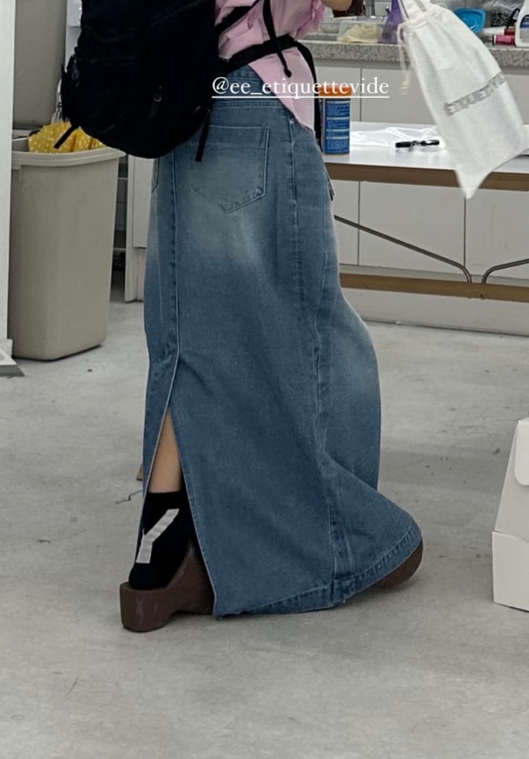 éé denim long skirt 상품이미지2