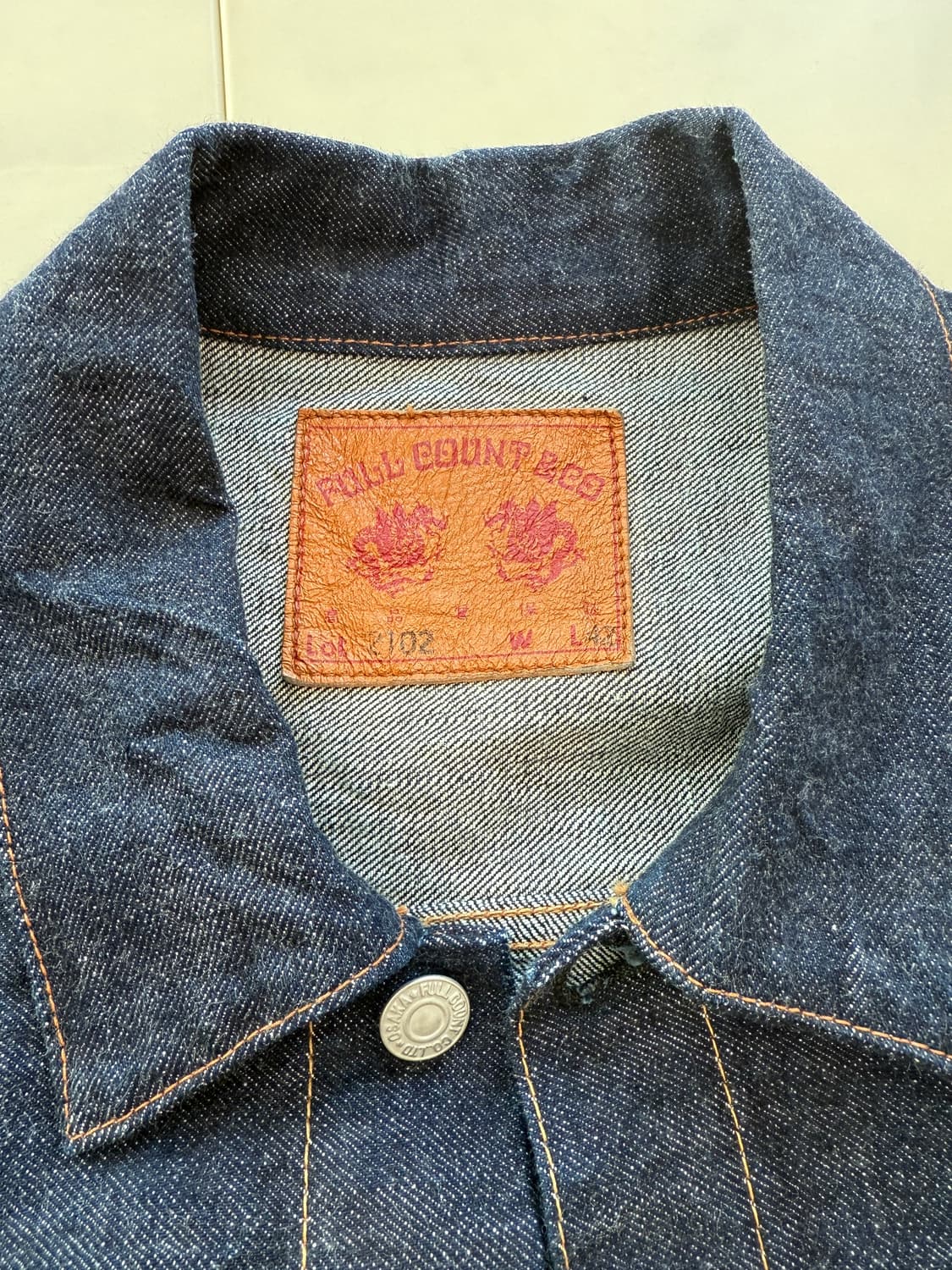 풀카운트 2102w 2nd 타입 데님 자켓 42(105) 상품이미지3