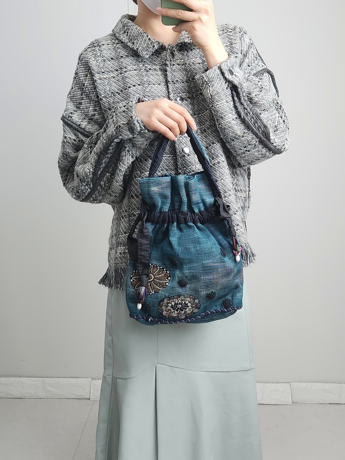 복조리 플로럴 백 상품이미지5