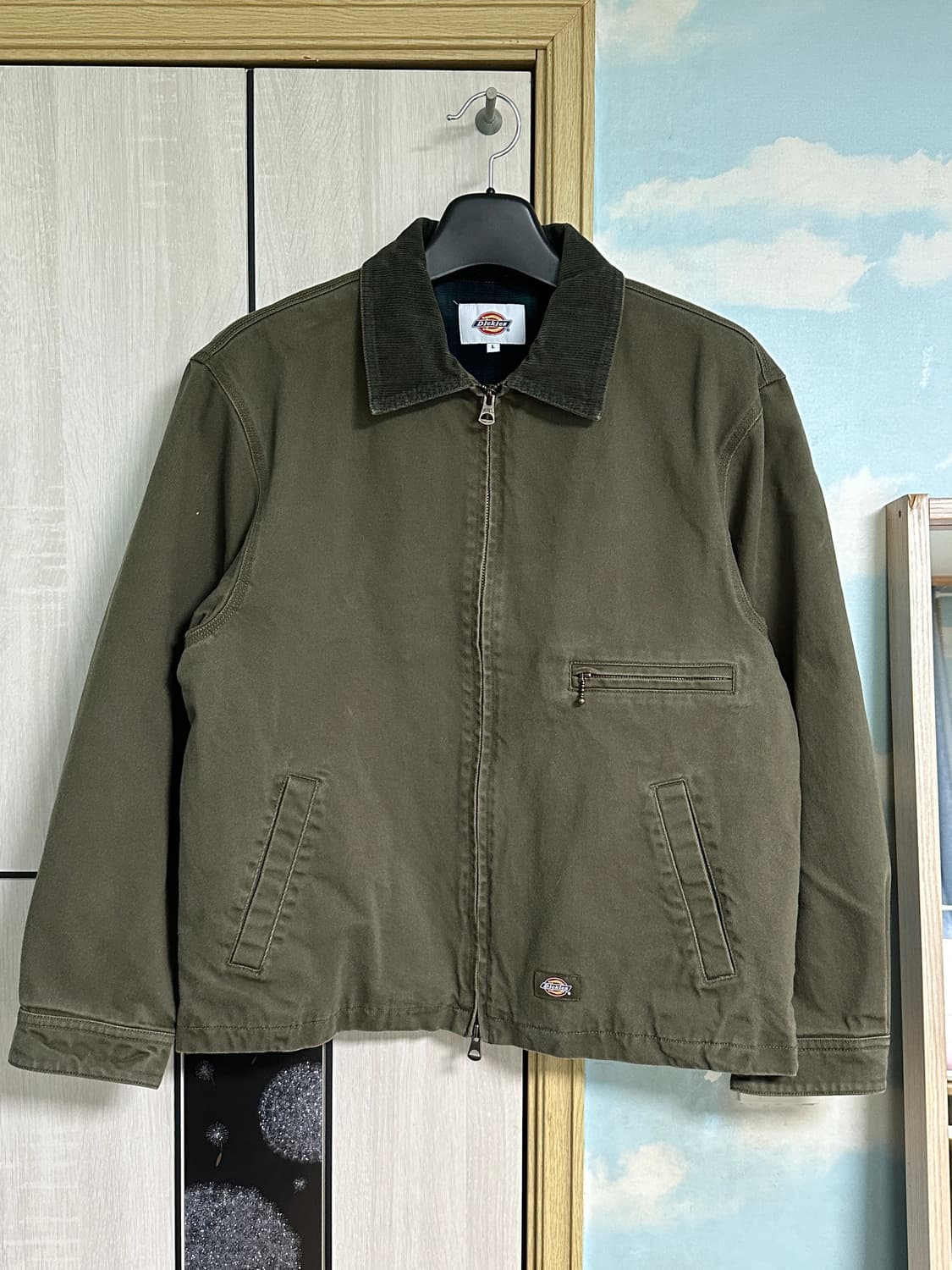 (L) 디키즈 트윌 워크 재킷 Olive 상품이미지2