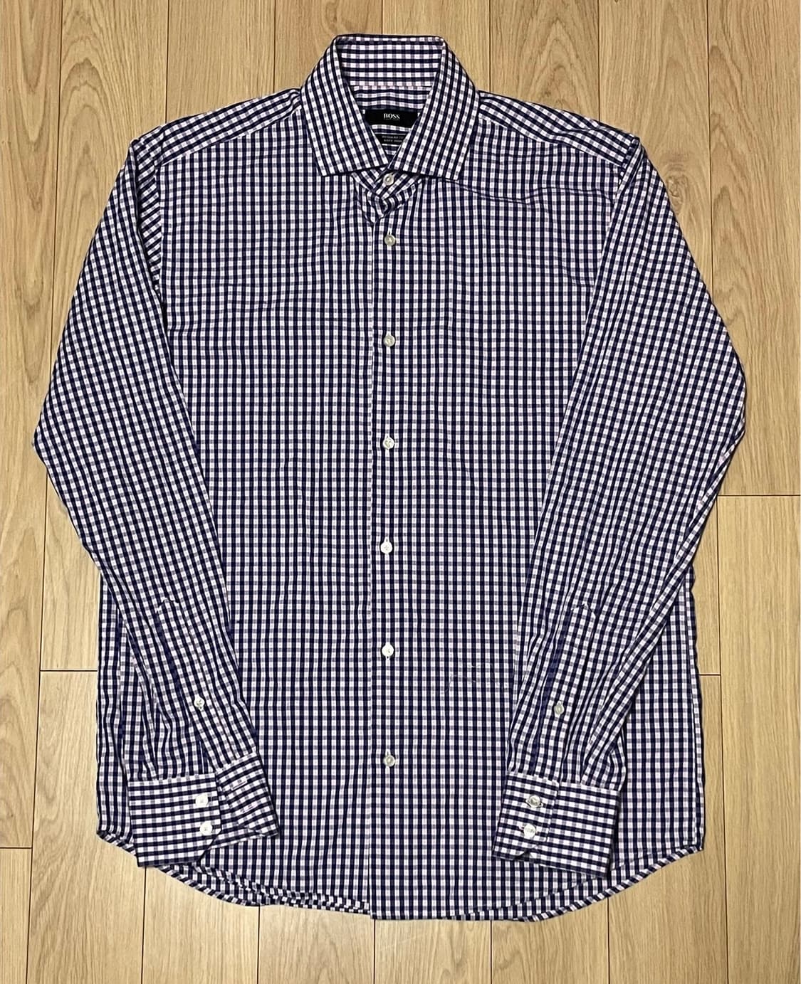 BOSS 남성 체크 셔츠 39사이즈 상품이미지1