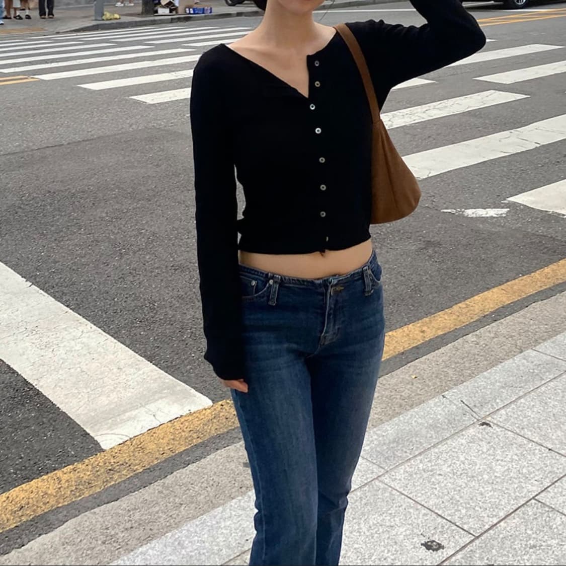 유솝 르헤브 가디건 블랙 상품이미지1