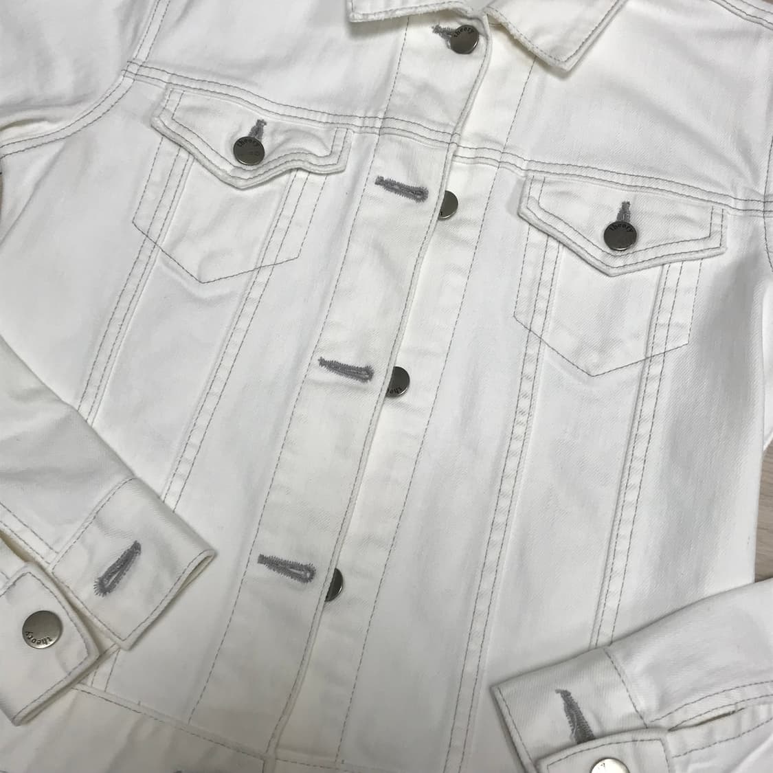 띠어리 화이트 코튼 자켓 상품이미지2