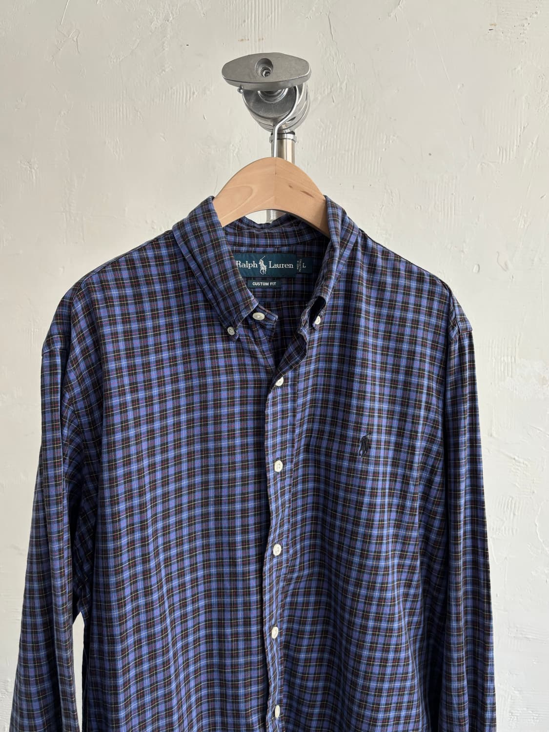 Polo 폴로 랄프로렌 퍼플컬러 체크 셔츠 커스텀핏 상품이미지2