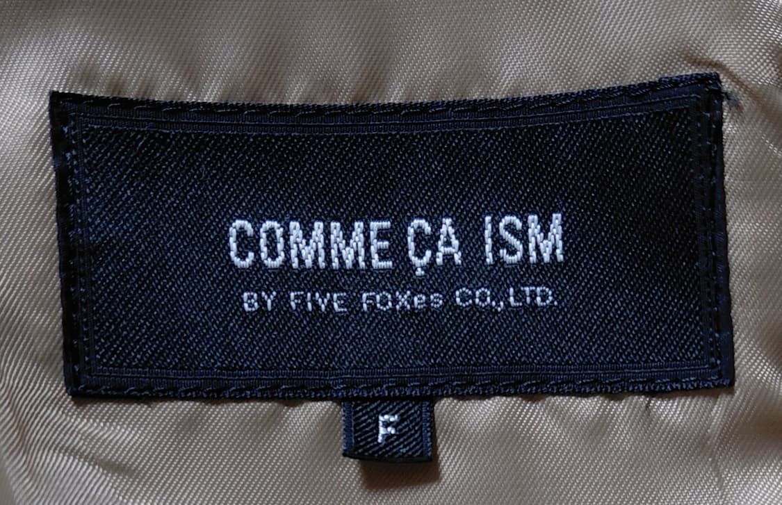 [울 90%] COMME CA ISM(콤사 이즘) 니트 칼라 울 코트 상품이미지5