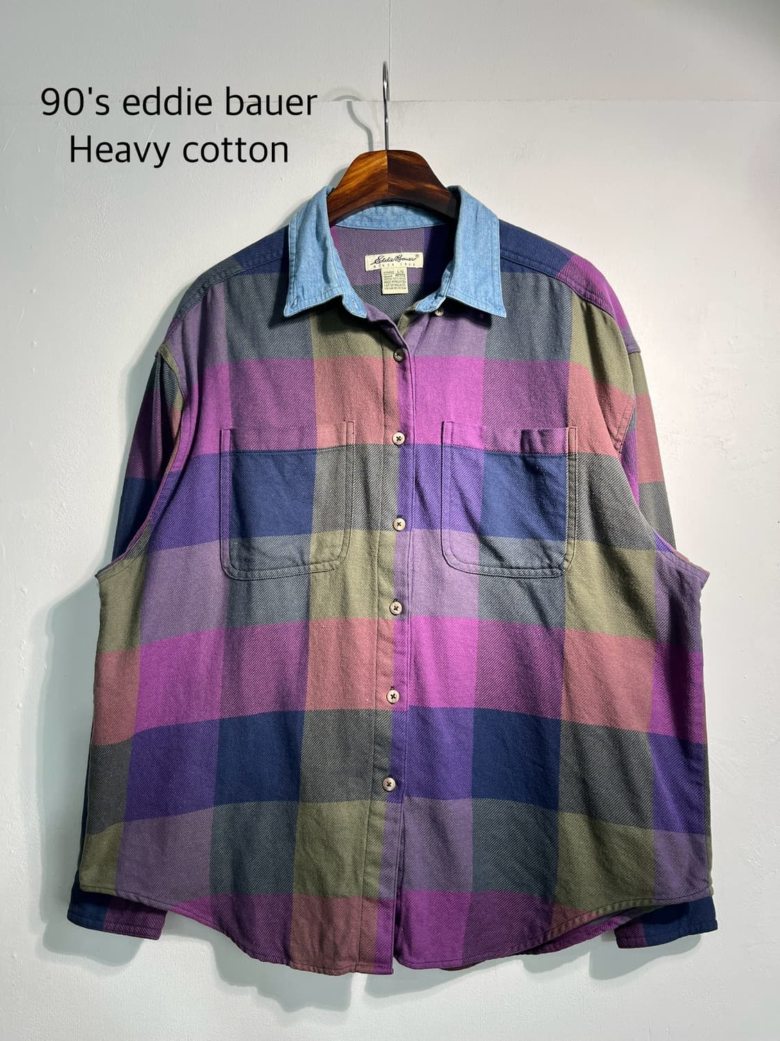 90s 에디바우어 heavy cotton 셔츠  상품이미지1