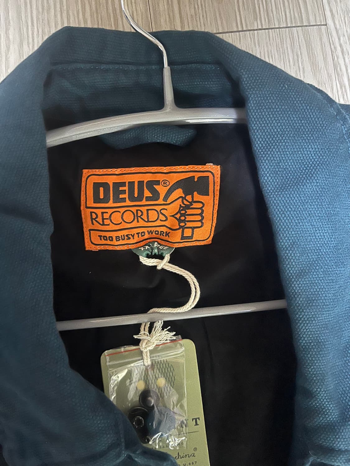 데우스 레코드 코리아 캔버스 코치 자켓 상품이미지2