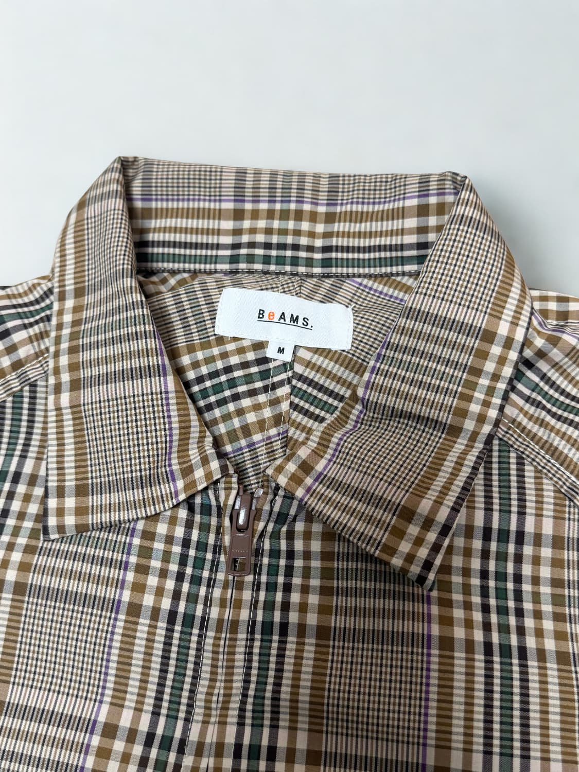 빔즈 버버리 패턴 체크 블루종 상품이미지3