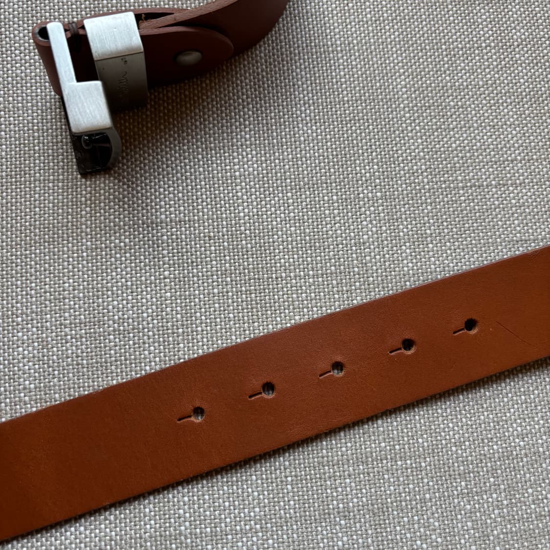 폴스미스(Paul Smith)의 카멜 브라운 레더 벨트 상품이미지6