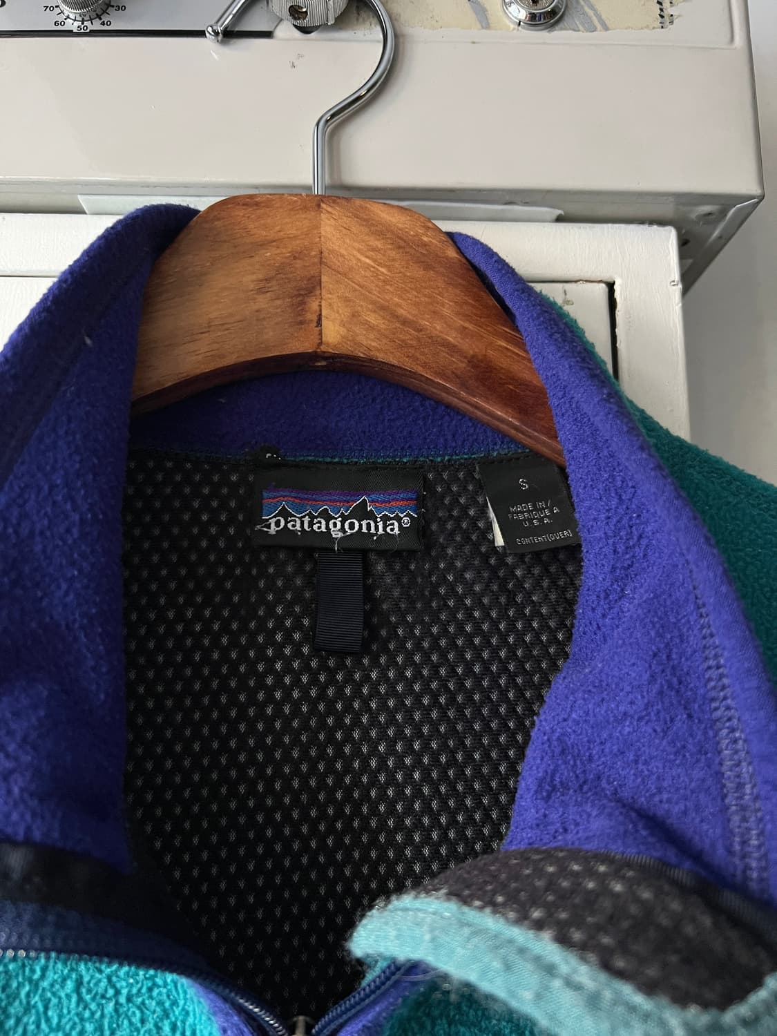 [S]파타고니아 Made in USA 블루그린 플리스 자켓 상품이미지2
