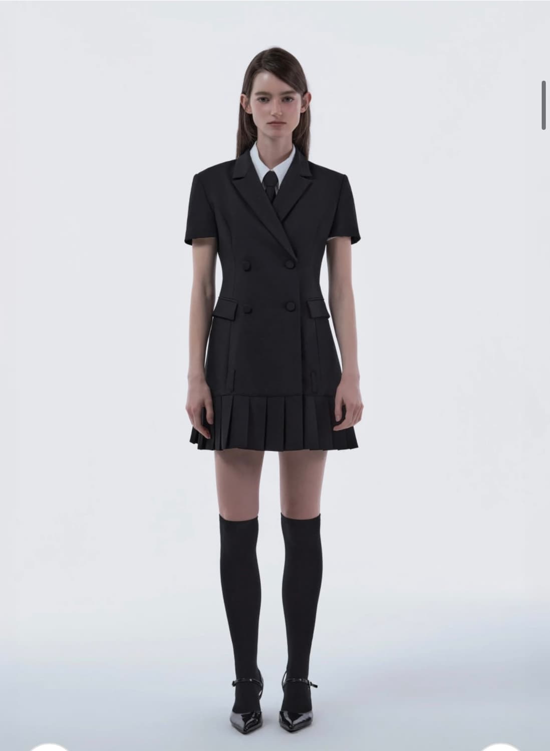마우솔레움 Jenn Pleated Half-Sleeve Suit Jack 상품이미지1