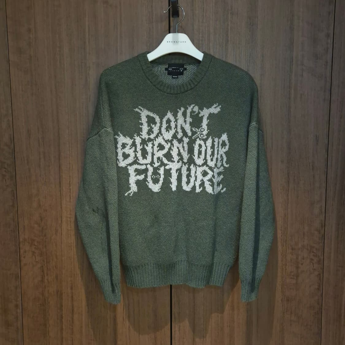 Ajobyajo Wool Knit Sweater [KHAKI] 상품이미지3