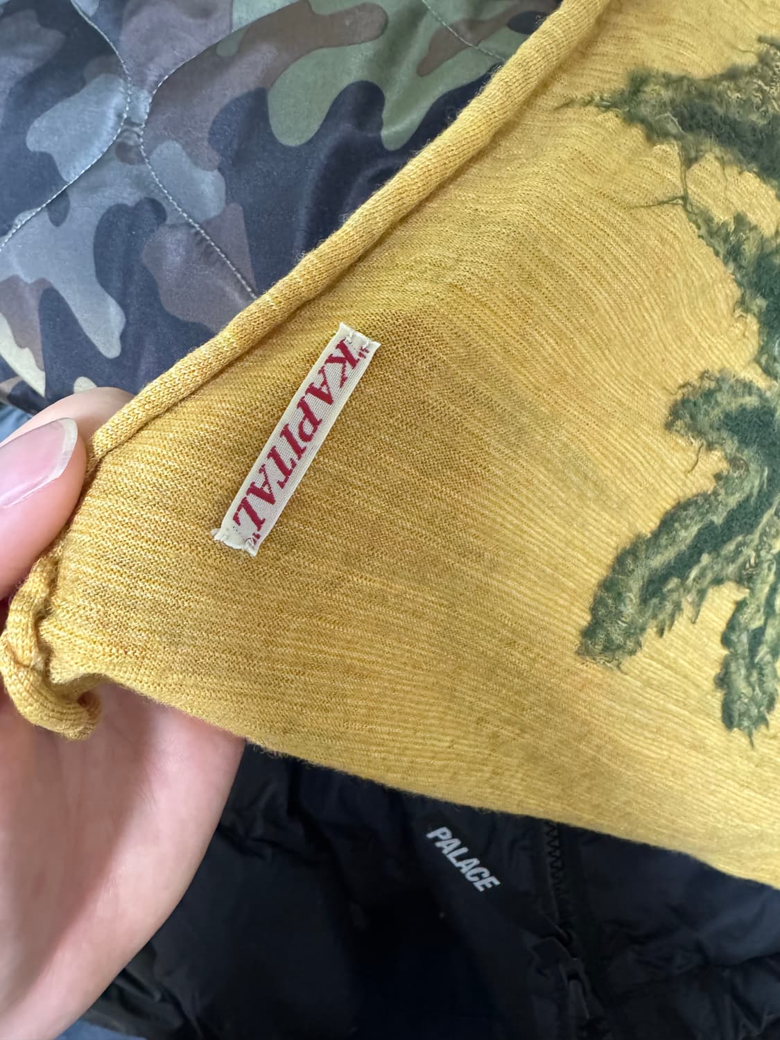 [OS] 캐피탈 축융울 대마 야자수 머플러 상품이미지2