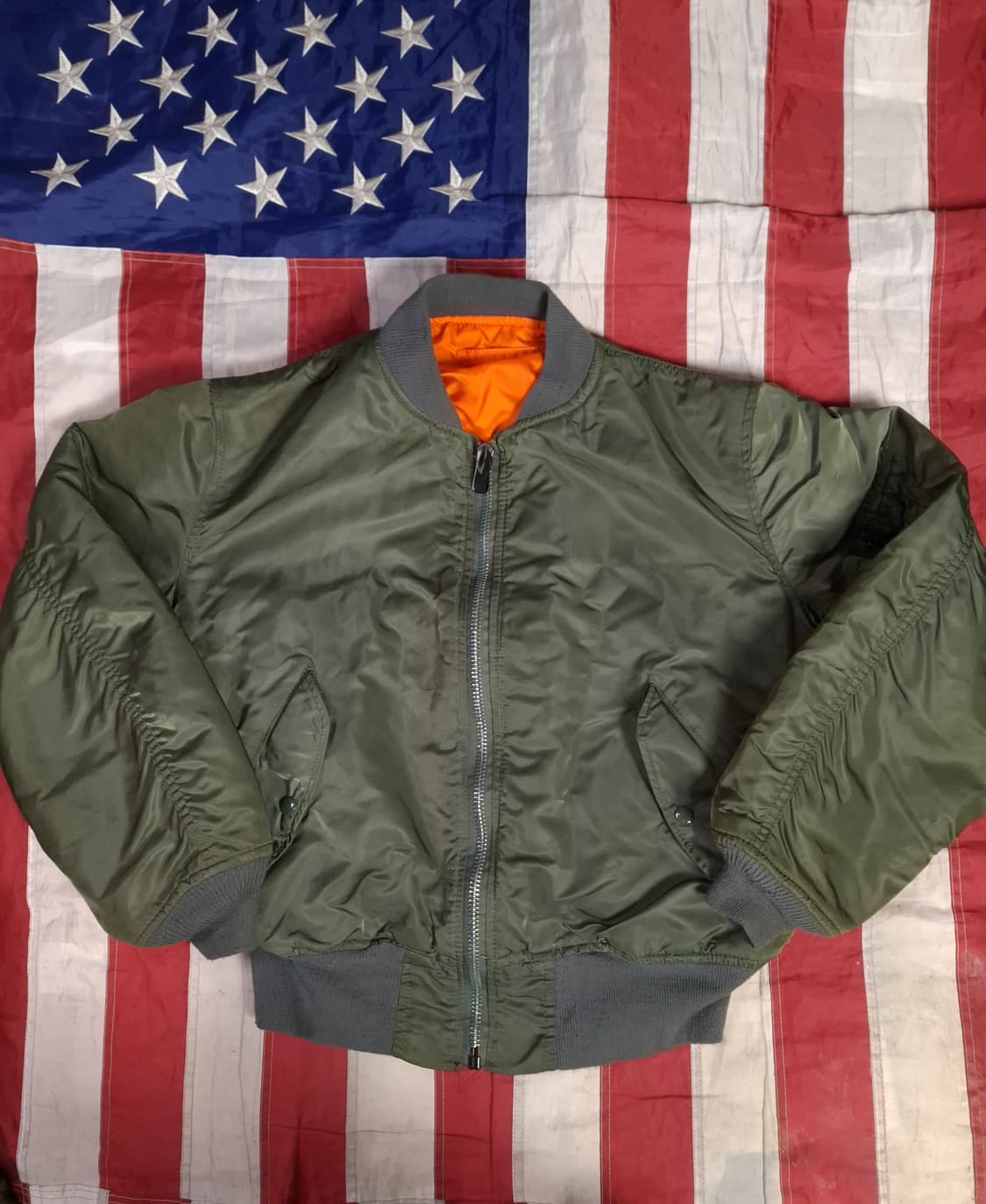 오리지날 미국제조 알파사 미공군 민수용 MA-1 항공점퍼 상품이미지1