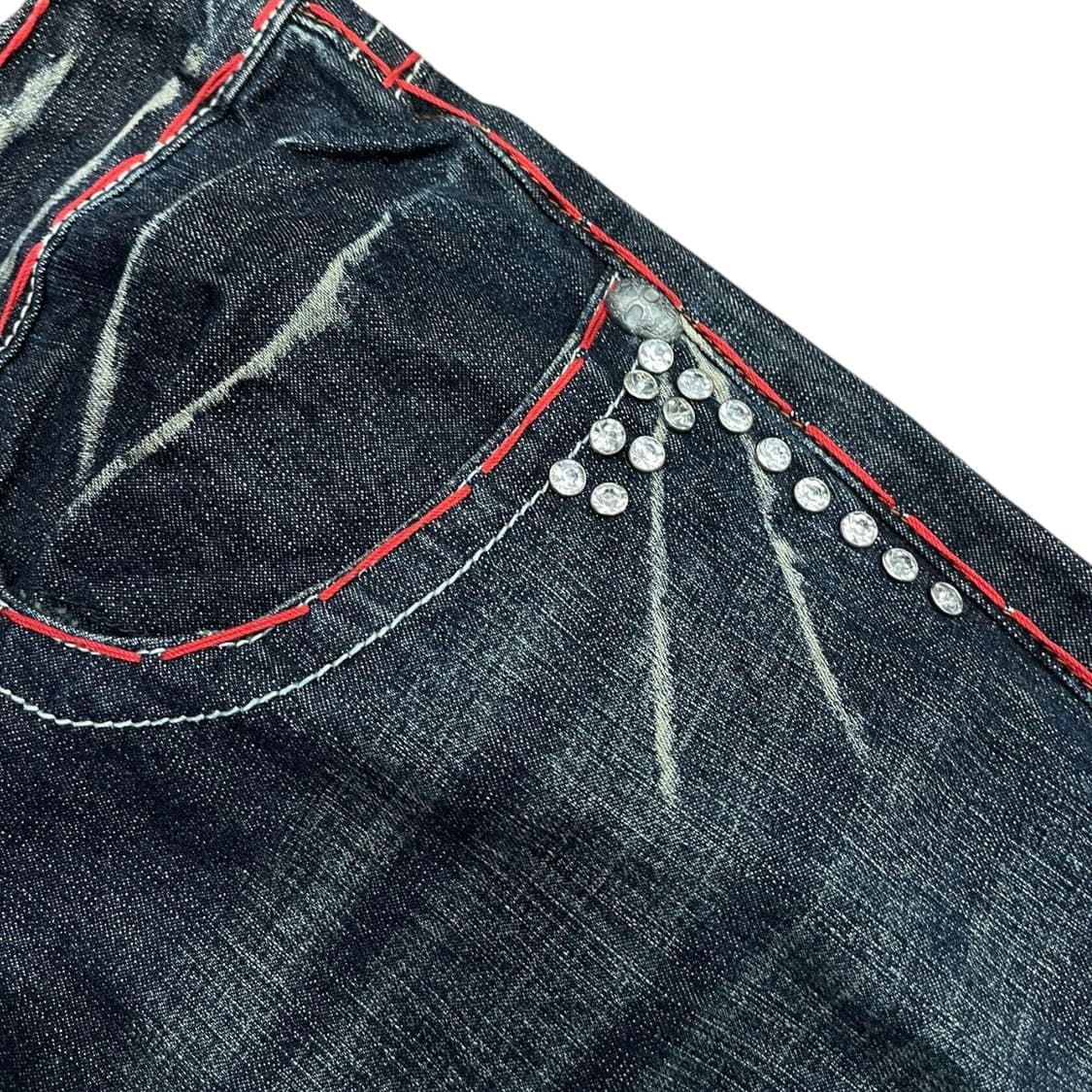 라구나비치 laguna beach 빅스티치 큐빅 부츠컷 데님팬츠 상품이미지6