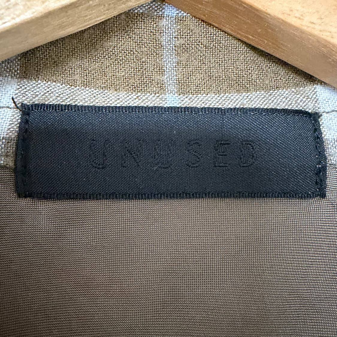 언유즈드 UNUSED 투포켓 레이온 플란넬 셔츠 브라운 3 상품이미지5