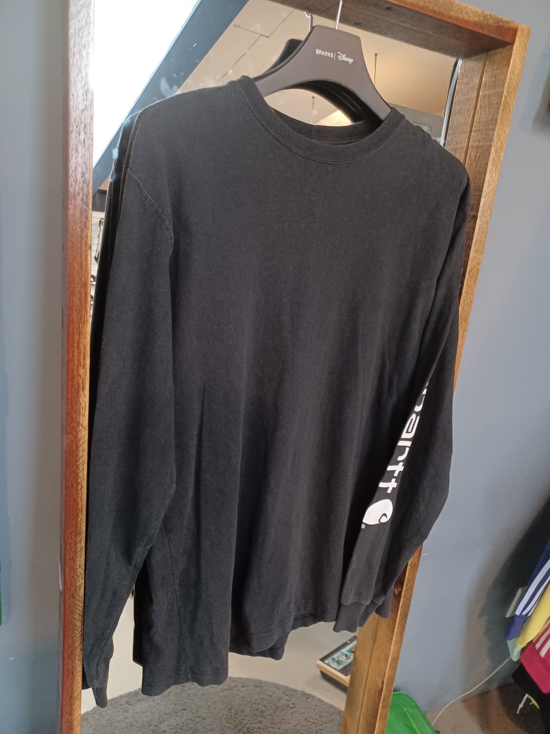 칼하트 스펠아웃 롱슬리브 긴팔 블랙 m 상품이미지7