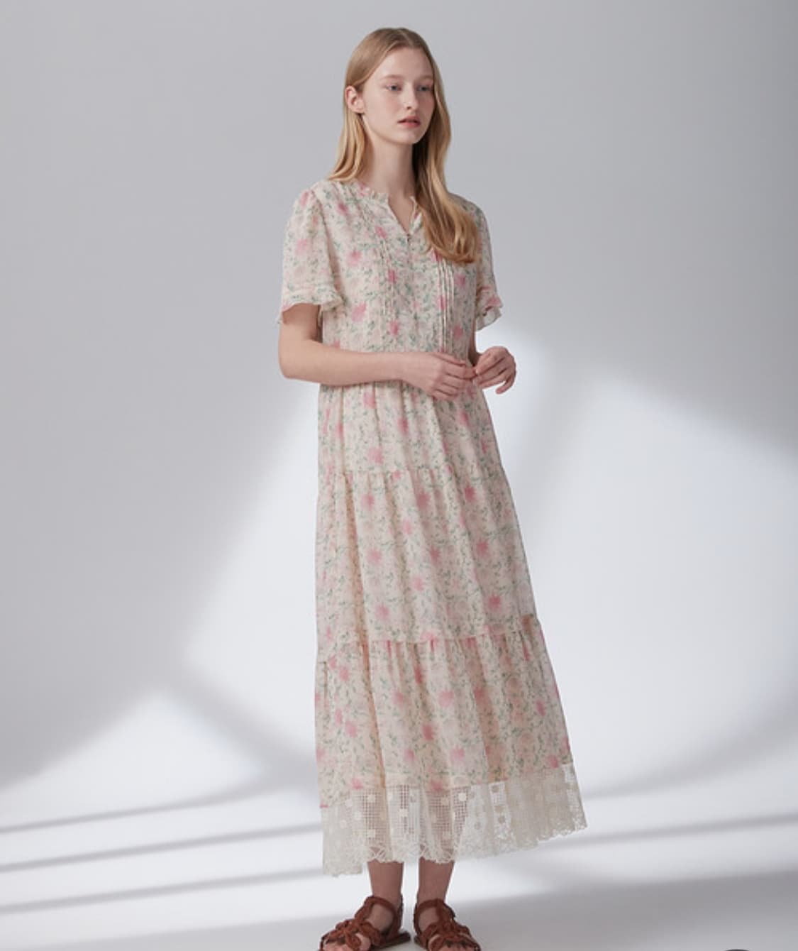 써스데이아일랜드 레이스 포인트 롱원피스 S사이즈 상품이미지4