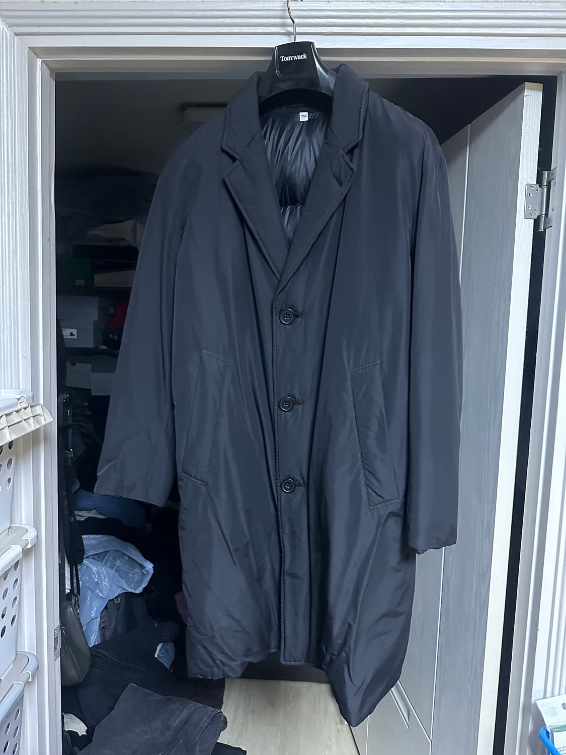 [L] 유니클로 U 패디드 코트 블랙 상품이미지1